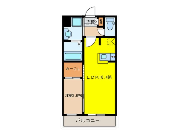 グランフォーレ西新ﾋﾙｽﾞ（404）の物件間取画像